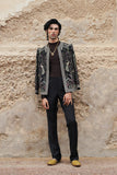 "Mystic Jungle" Hand Embroidered Structured Jacket (Men)