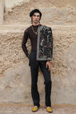 "Mystic Jungle" Hand Embroidered Structured Jacket (Men)