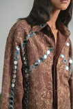 Sahil Mirror and Embroidery Shacket (Men)