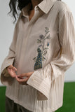 Justaju Embroidered Shirt  (Women)