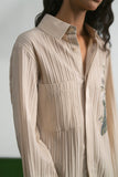 Justaju Embroidered Shirt  (Women)