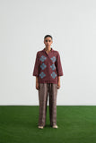Jamun Block print and Embroidery Trouser (Women)