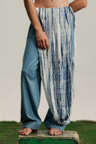 Aylin Denim Tie-dye Draped Trousers (Men)