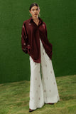 Reem Embroidered Slit Shirt (Women)