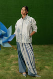 Aylin Denim Tie-dye Draped Trousers (Women)