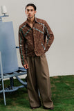 Sahil Mirror and Embroidery Shacket (Men)