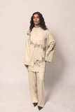 Raya Draped Hand Embroidered Shirt & Trouser Set (Women)