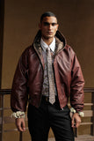 'CHAMPA' Leather Hoodie Jacket (Men)