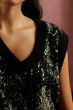 'BHEER' Woven Jacquard Knit Sweater-vest (Women)