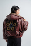 'CHAMPA' Leather Hoodie Jacket (Women)