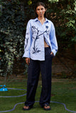 "TULIPA" CHICKAN APPLIQUE SHIRT (Women)