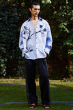 "TULIPA" CHICKAN APPLIQUE SHIRT (Men)