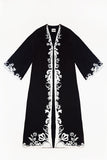 ‘Elena' Appliqué Open Kaftan