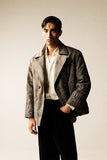 HAND CRAFTED QUILTED PEA-COAT