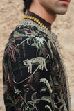 "Mystic Jungle" Hand Embroidered Structured Jacket