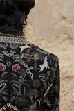 "Mystic Jungle" Hand Embroidered Structured Jacket