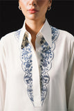 ‘Mehrab' Embroidered Shirt and Trouser Set