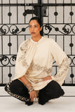 Raya Draped Hand Embroidered Shirt & Trouser Set (Women)