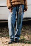 Dyrah Hand Embroidered Jeans (Women)