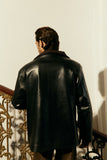 Kai Leather and Cashmere Jacket