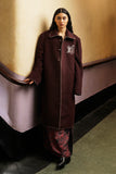 'JAAN' Reversible Double-sided Coat with Detachable shawl