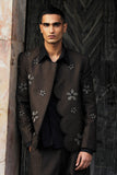 'BAAGH' Band-gala Sherwani Jacket