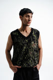 'BHEER' Woven Jacquard Knit Sweater-vest