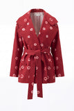Bandhani Hand-beaded Trench Coat