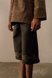 Hand Embroidered Bermuda Shorts