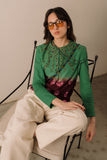 Hand-dyed Bandhani and Hand Embroidered Tailored Shirt