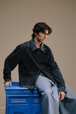 Meeran Hand Embroidered Suede Shirt Jacket
