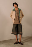 Hand Embroidered Bermuda Shorts