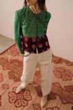 Hand-dyed Bandhani and Hand Embroidered Tailored Shirt