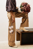 'FAIZ' EMBROIDERED TROUSERS