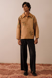 Hand Embroidered Cocoon Overshirt