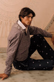 Hand-dyed and Hand Embroidered Bandhani Pyjama Trousers
