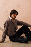 Hand-dyed and Hand Embroidered Bandhani Pyjama Trousers