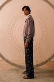 Hand-dyed and Hand Embroidered Bandhani Pyjama Trousers