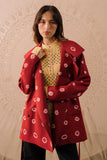 Bandhani Hand-beaded Trench Coat