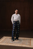 Zeenah Hand Embellished Denim Trousers