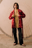 Bandhani Hand-beaded Trench Coat
