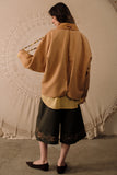 Hand Embroidered Cocoon Overshirt