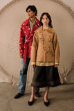 Hand Embroidered Cocoon Overshirt