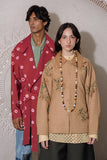 Hand Embroidered Cocoon Overshirt