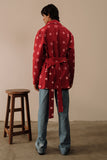 Bandhani Hand-beaded Trench Coat