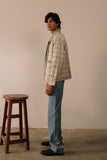 Hand-dyed and Hand Embroidered Tie Shirt