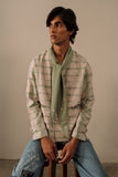 Hand-dyed and Hand Embroidered Tie Shirt