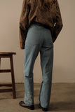 Denim Bandhani and Embroidered Patch Trousers