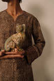 Hand Embroidered Blockprint Kurta