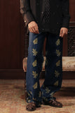 Zeenah Hand Embellished Denim Trousers